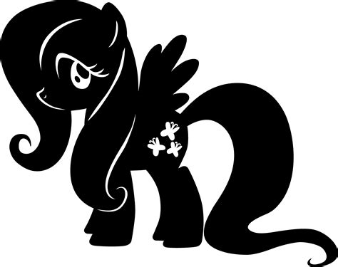 Download 778+ Fluttershy Silhouette Printable
